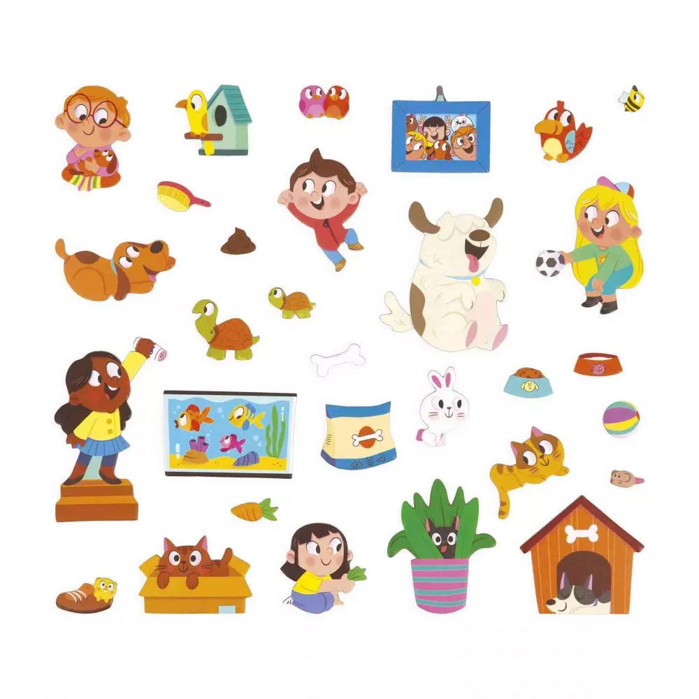 ¡JUEGO MAGNÉTICO MAGNETI'STORIES JANOD ·ANIMALES DOMÉSTICOS· - Imagen 5