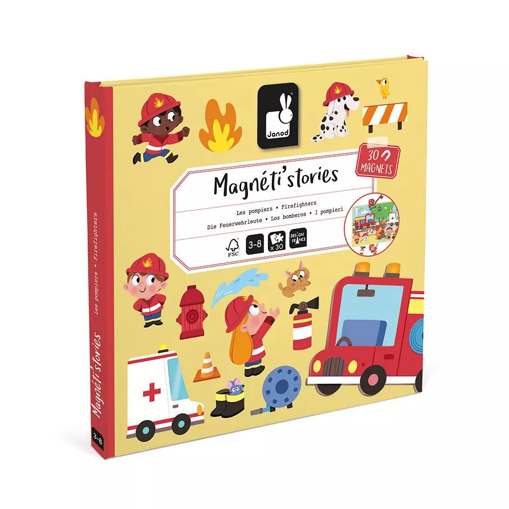 JUEGO MAGNÉTICO MAGNETI'STORIES JANOD ·LOS BOMBEROS·